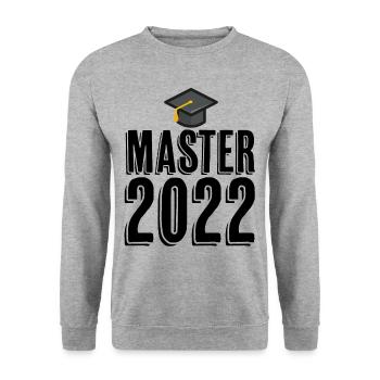 Master 2022 Degree - Unisex Sweatshirt - salt & pepper - Front - Alina (178cm) & Michal (187cm)