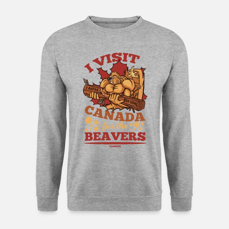 Canada - Unisex Pullover - Weißgrau meliert