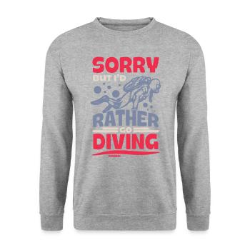 Dive - Unisex Sweatshirt - salt & pepper - Front - Alina (178cm) & Michal (187cm)