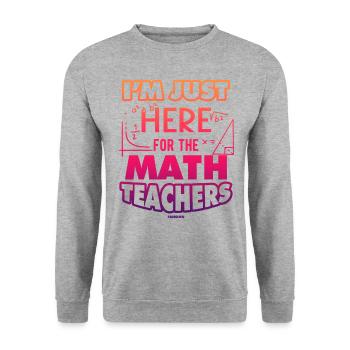 Mathematics - Unisex Sweatshirt - salt & pepper - Front - Alina (178cm) & Michal (187cm)