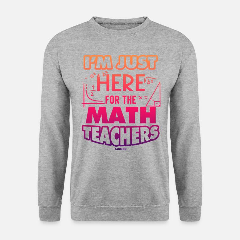 Mathematik - Unisex Pullover - Weißgrau meliert