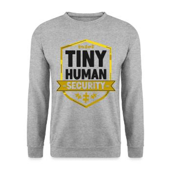 Childcare Daycare Provider Teacher - Unisex Sweatshirt - salt & pepper - Front - Alina (178cm) & Michal (187cm)
