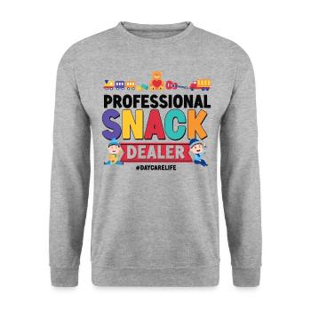 Fournisseur de services de garde d’enfants Enseignant - Sweat-shirt Unisexe - gris chiné - Devant - Alina (178cm) & Michal (187cm)