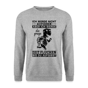 Outdoor Trekking Mountain Hiking Schildkröten - Unisex Pullover - Weißgrau meliert - Vorne - Alina (178cm) & Michal (187cm)