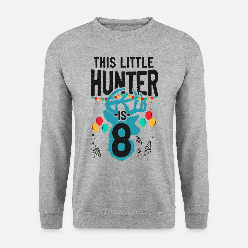 Buck Deer Hunting Hunter Kid - Unisex Pullover - Weißgrau meliert