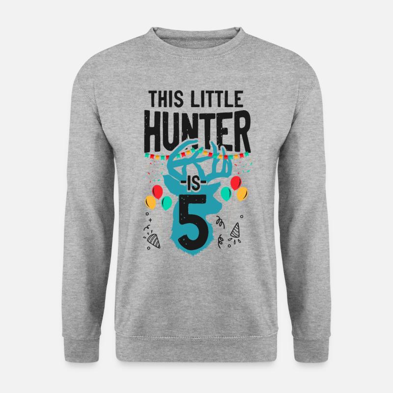 Buck Deer Hunting Hunter Kid - Unisex Sweatshirt - salt & pepper