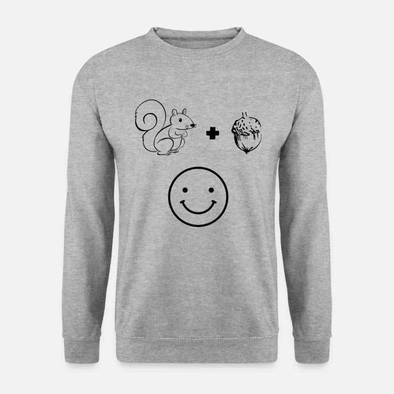 Cute squirrel + squirrel = - Unisex Sweatshirt - salt & pepper