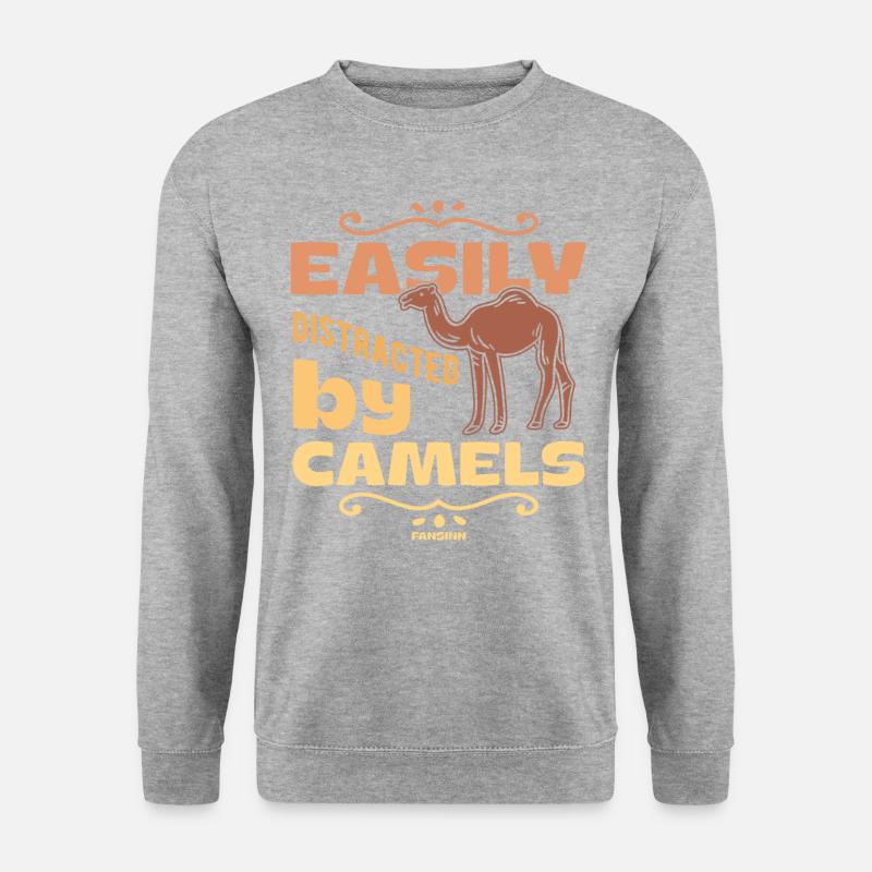 Easily Distracted By Camels - Unisex Sweatshirt - salt & pepper