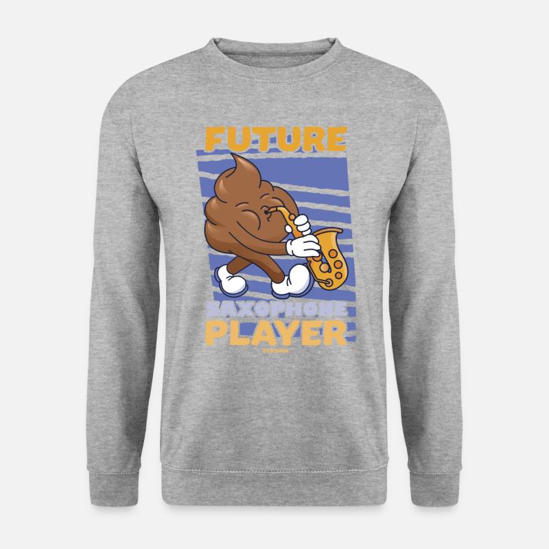 Future Saxophone Player - Unisex Sweatshirt - salt & pepper