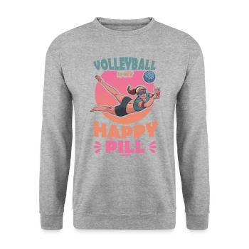 Volley-ball - Sweat-shirt Unisexe - gris chiné - Devant - Alina (178cm) & Michal (187cm)