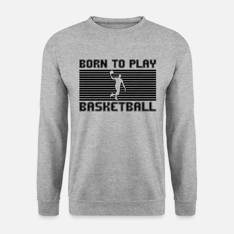 basketball - Unisex Pullover - Weißgrau meliert