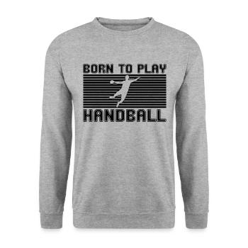 Handball - Sweat-shirt Unisexe - gris chiné - Devant - Alina (178cm) & Michal (187cm)
