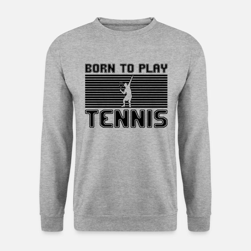 tennis - Unisex Pullover - Weißgrau meliert