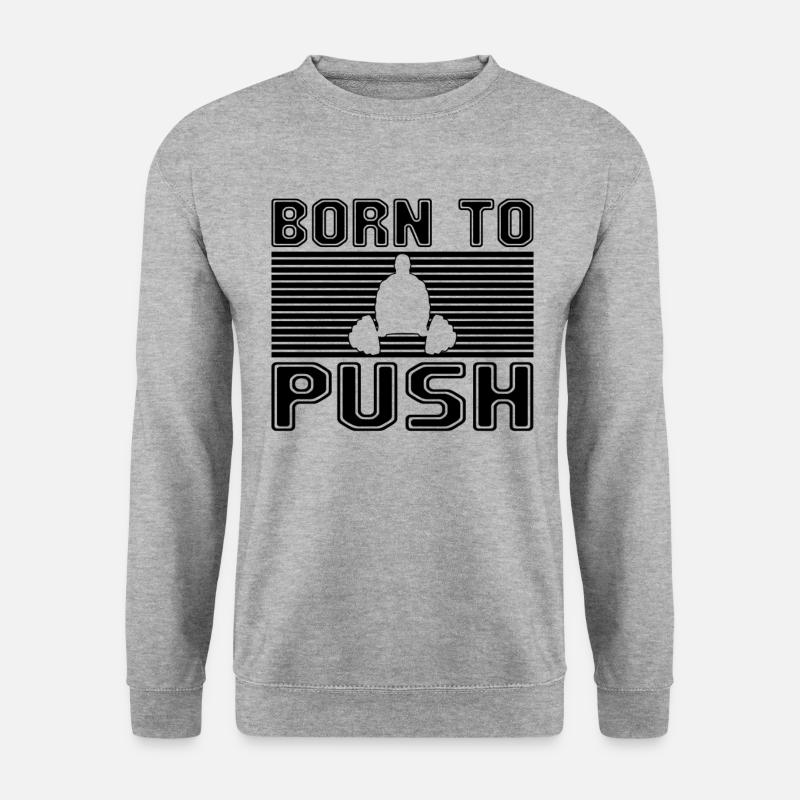 Kraftsport - Unisex Pullover - Weißgrau meliert