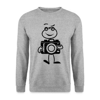 Photo Photographe Stick Figure Photographe - Sweat-shirt Unisexe - gris chiné - Devant - Alina (178cm) & Michal (187cm)