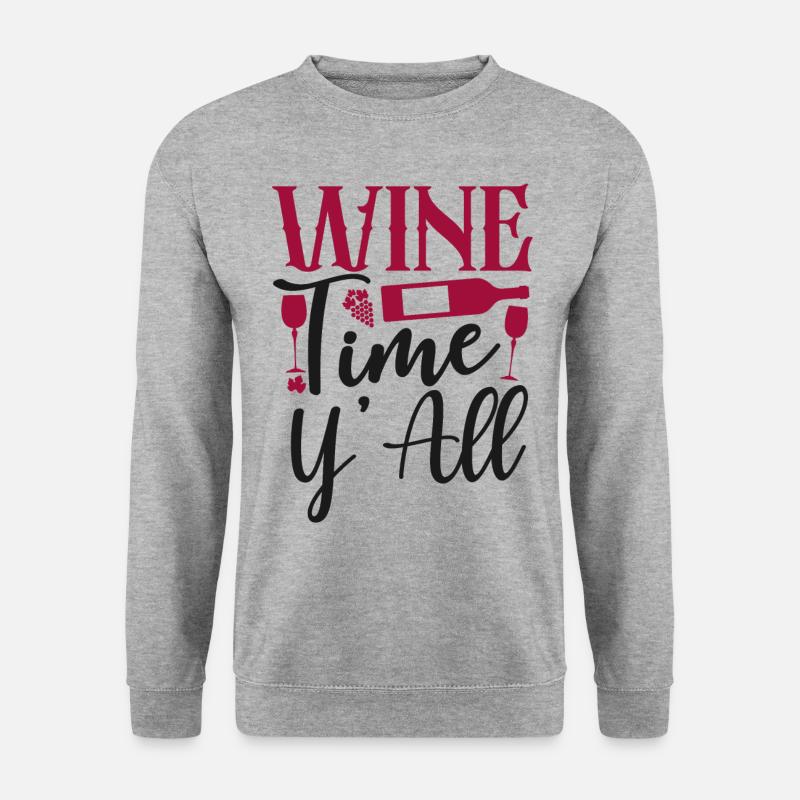 Sommelier Wine Drinking Tasting - Unisex Sweatshirt - salt & pepper