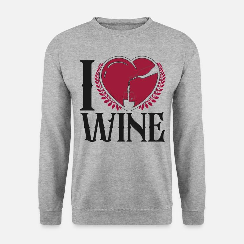 Sommelier Wine Drinking Tasting - Unisex Sweatshirt - salt & pepper