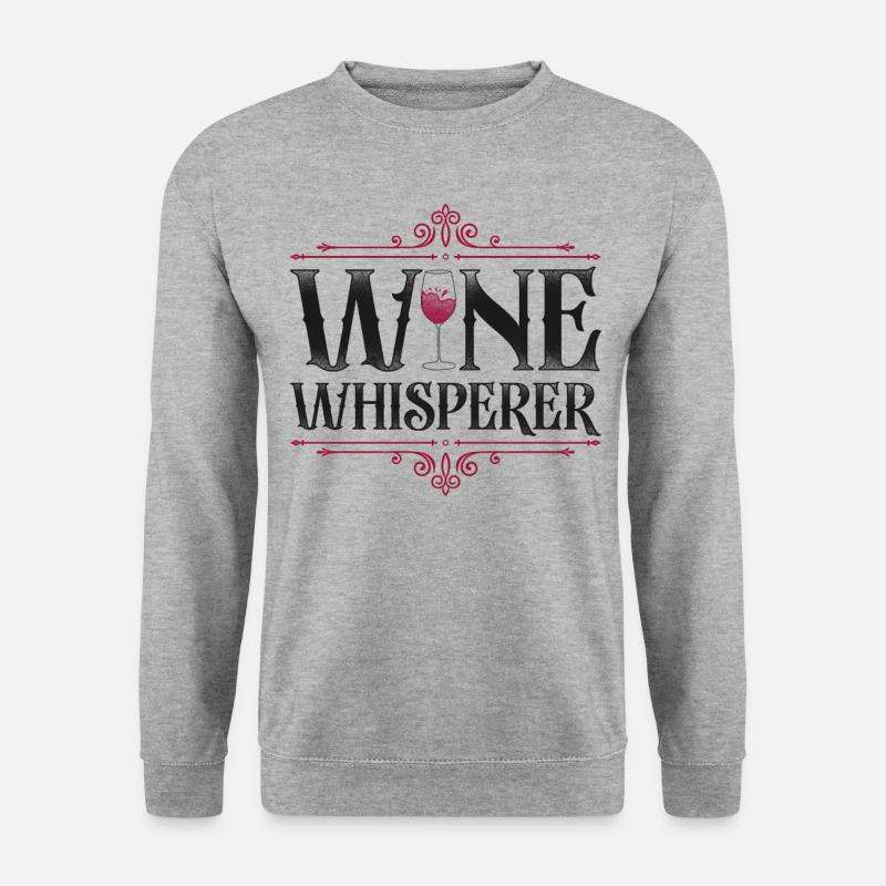Sommelier Wine Drinking Tasting - Unisex Sweatshirt - salt & pepper