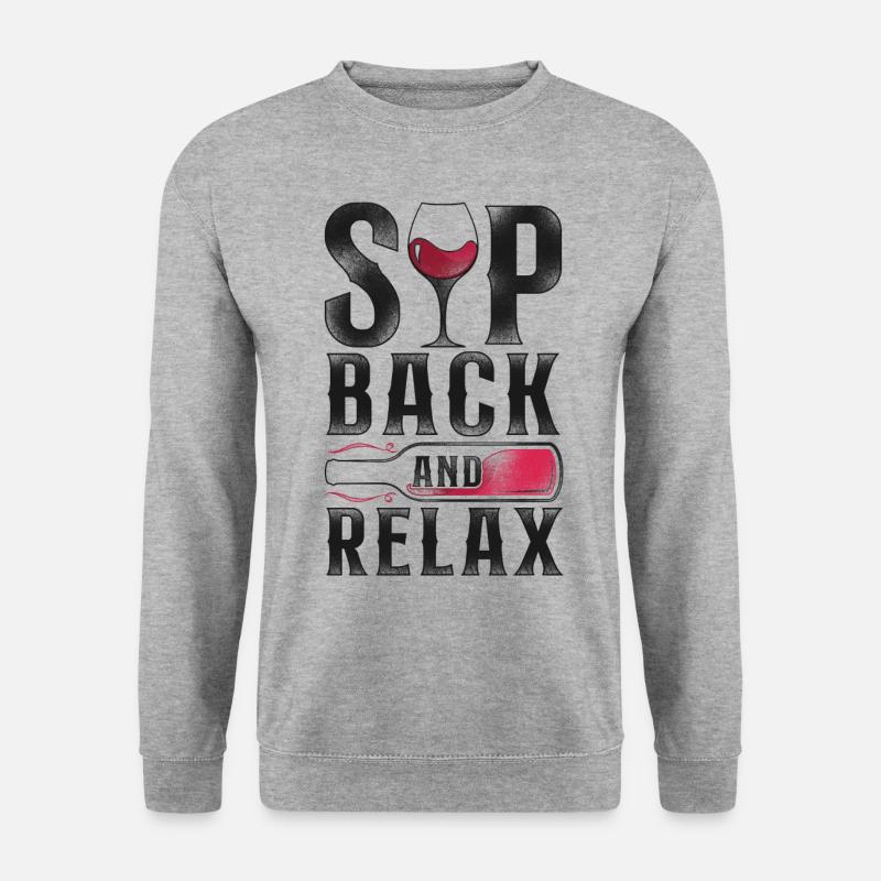 Sommelier Wine Drinking Tasting - Unisex Sweatshirt - salt & pepper