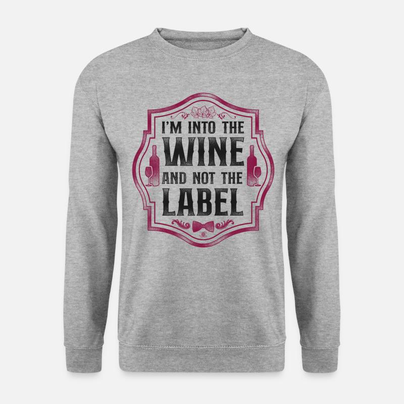Sommelier Wine Drinking Tasting - Unisex Sweatshirt - salt & pepper