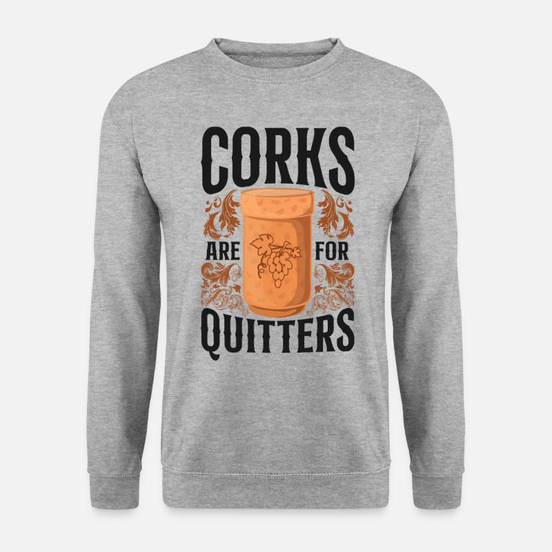 Sommelier Wine Drinking Tasting - Unisex Sweatshirt - salt & pepper