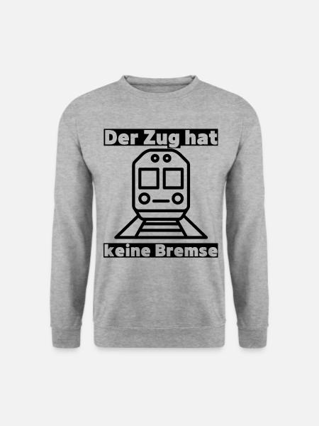 Der Zug hat keine Bremse Mallorca 2022 Party Malle - Unisex Pullover - Weißgrau meliert