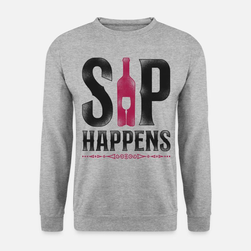 Sommelier Wine Drinking Tasting - Unisex Sweatshirt - salt & pepper