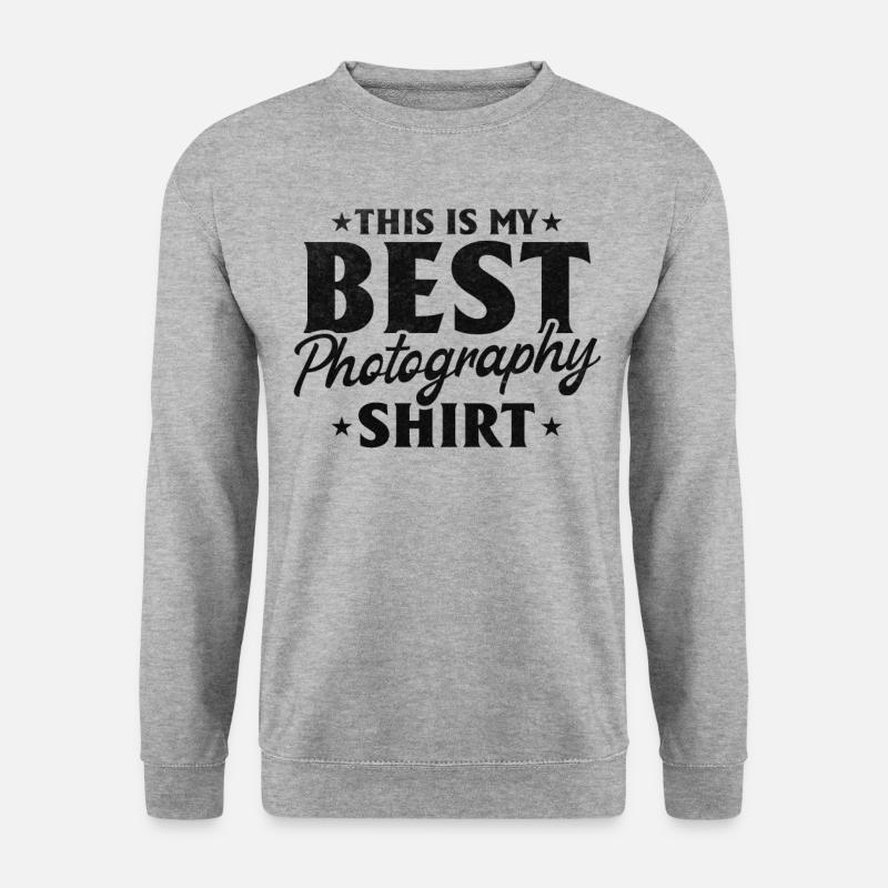 Foto: Das ist mein bester - Unisex Pullover - Weißgrau meliert