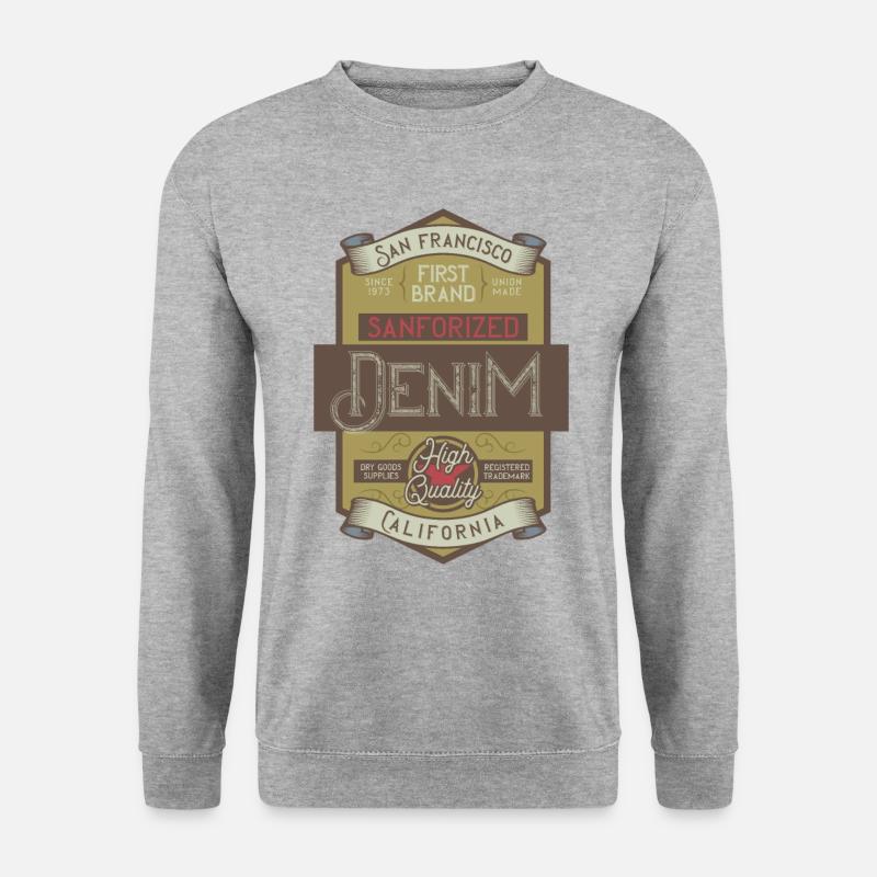 Biker, Motorradfahrer - Unisex Pullover - Weißgrau meliert