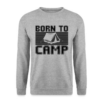 Campen - Unisex Pullover - Weißgrau meliert - Vorne - Alina (178cm) & Michal (187cm)