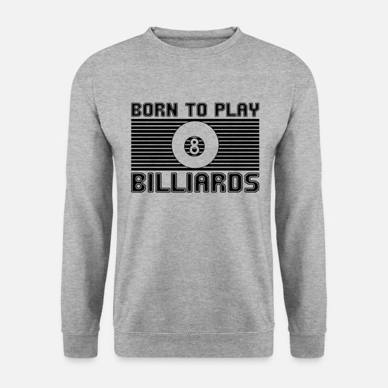 Billiard - Unisex Pullover - Weißgrau meliert