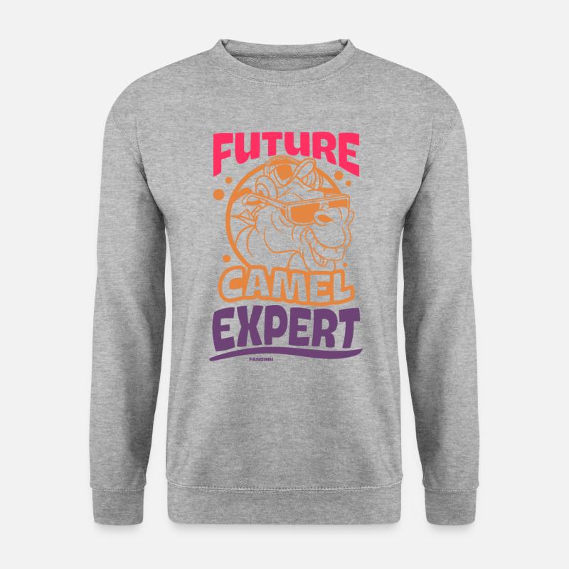 Future Camel Expert - Unisex Pullover - Weißgrau meliert