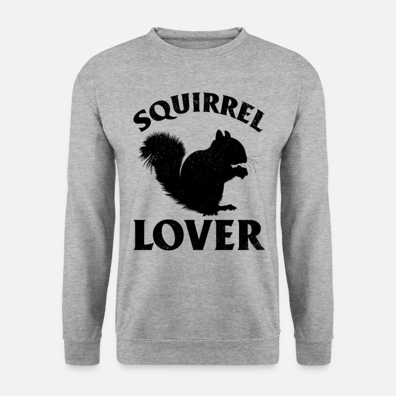 Eichhörnchen Liebhaber Cooles Eichhörnchen - Unisex Pullover - Weißgrau meliert