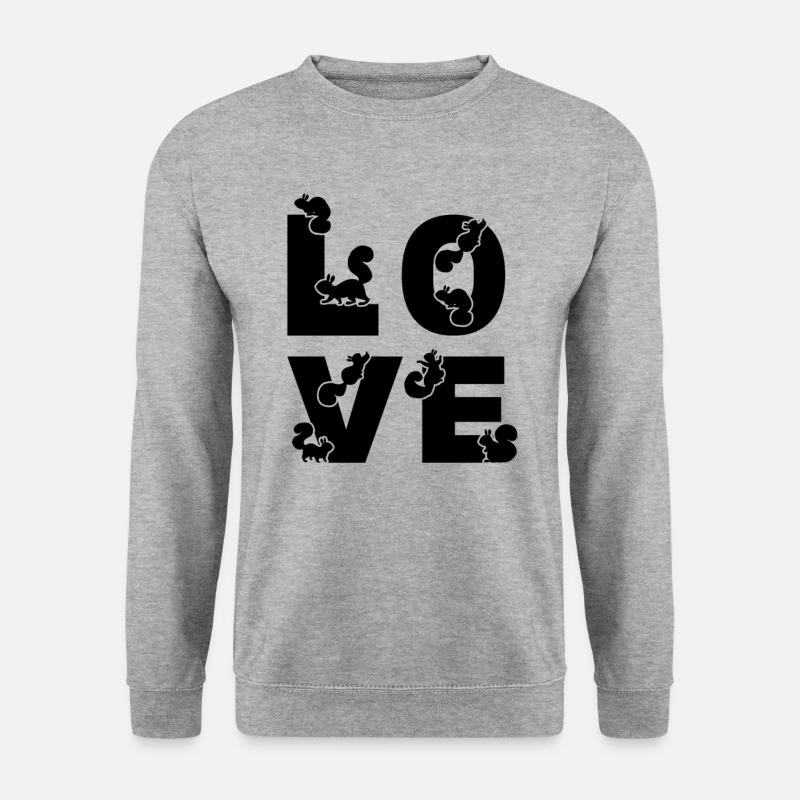 LOVE Squirrel Cute Squirrel Lover - Unisex Sweatshirt - salt & pepper