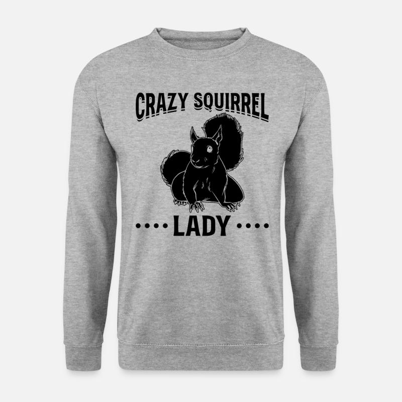 Squirrel Lover Squirrel - Crazy - Unisex Sweatshirt - salt & pepper