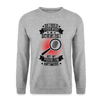 Enquêteur judiciaire à la retraite - Sweat-shirt Unisexe - gris chiné - Devant - Alina (178cm) & Michal (187cm)