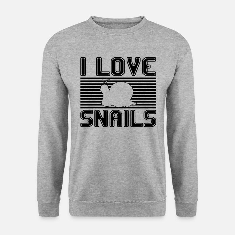 I love snails - Unisex Sweatshirt - salt & pepper