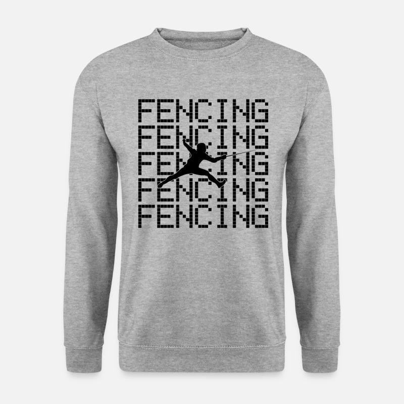 Fechten - Unisex Pullover - Weißgrau meliert