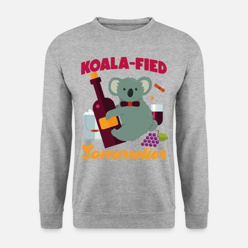 Sommelier Wine Drinking Tasting - Unisex Sweatshirt - salt & pepper