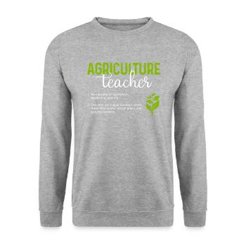 Agriculture Teacher definition, Agriculture Teache - Unisex Sweatshirt - salt & pepper - Front - Alina (178cm) & Michal (187cm)
