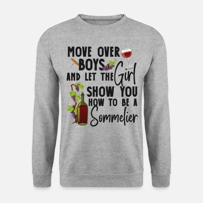 Sommelier Wine Drinking Tasting - Unisex Sweatshirt - salt & pepper