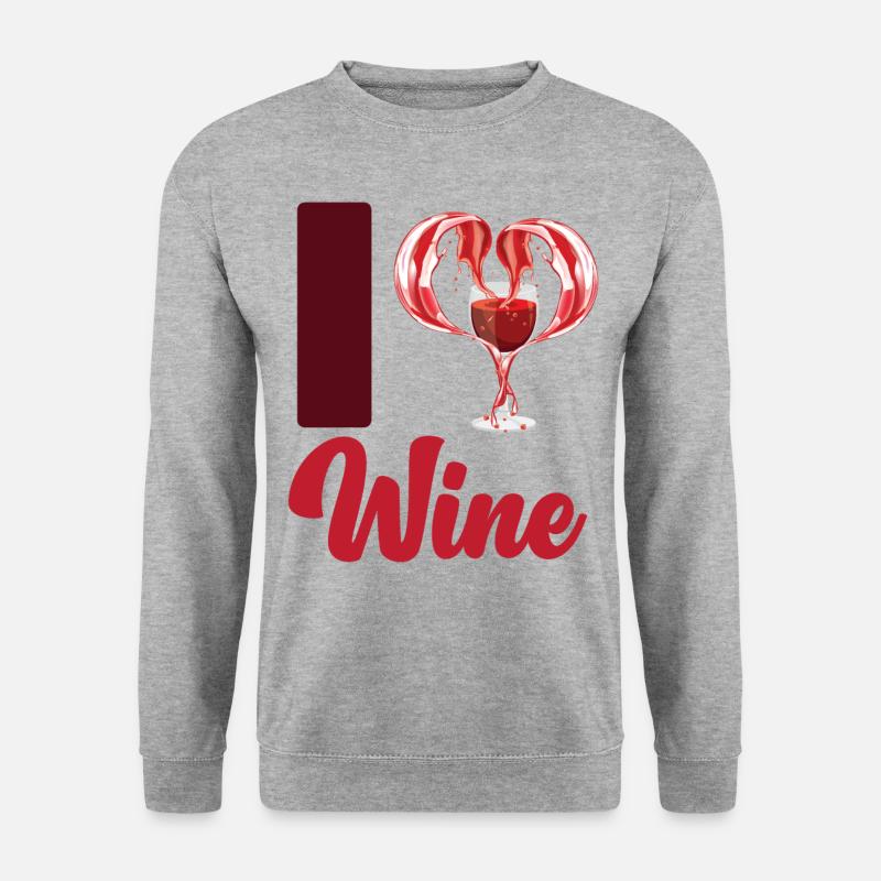 Sommelier Wine Drinking Tasting - Unisex Sweatshirt - salt & pepper