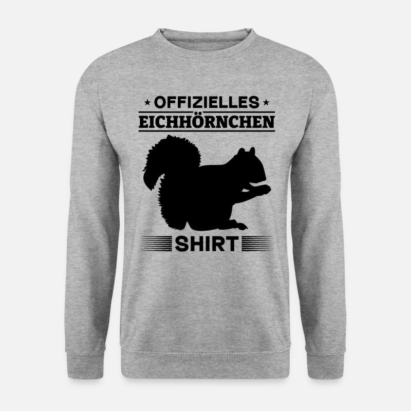 Eichhörnchen - Offizielles Eichhörnchen Shirt - Unisex Pullover - Weißgrau meliert