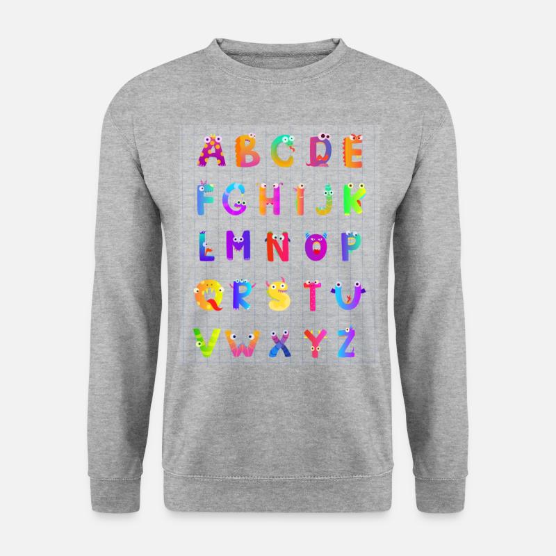 A B C Grerman - Sweat-shirt Unisexe - gris chiné