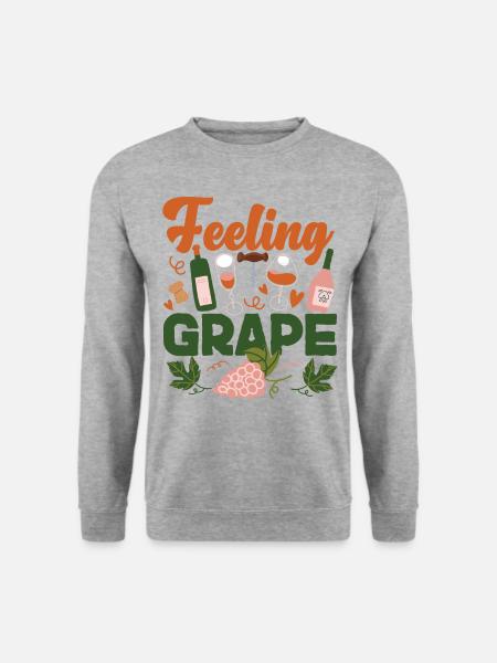Sommelier Wine Drinking Tasting - Unisex Sweatshirt - salt & pepper