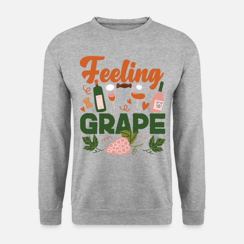 Sommelier Wine Drinking Tasting - Unisex Sweatshirt - salt & pepper