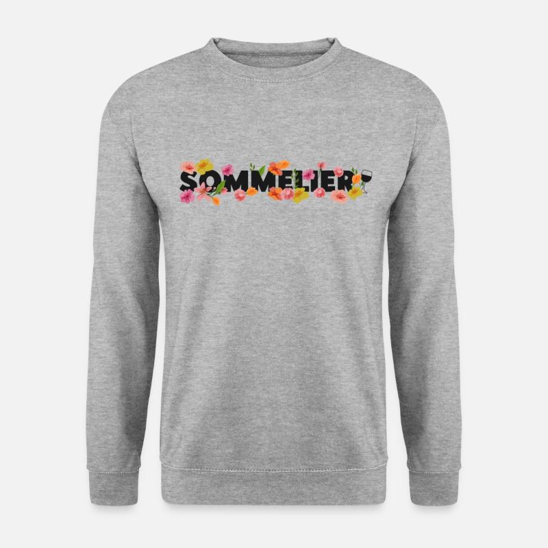 Sommelier Wine Drinking Tasting - Unisex Sweatshirt - salt & pepper