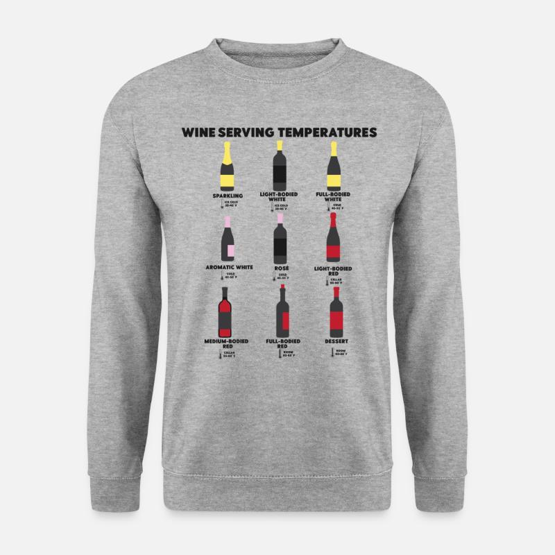 Sommelier Wine Drinking Tasting - Unisex Sweatshirt - salt & pepper