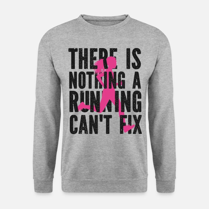 Running Runner Half Marathon - Unisex Sweatshirt - salt & pepper