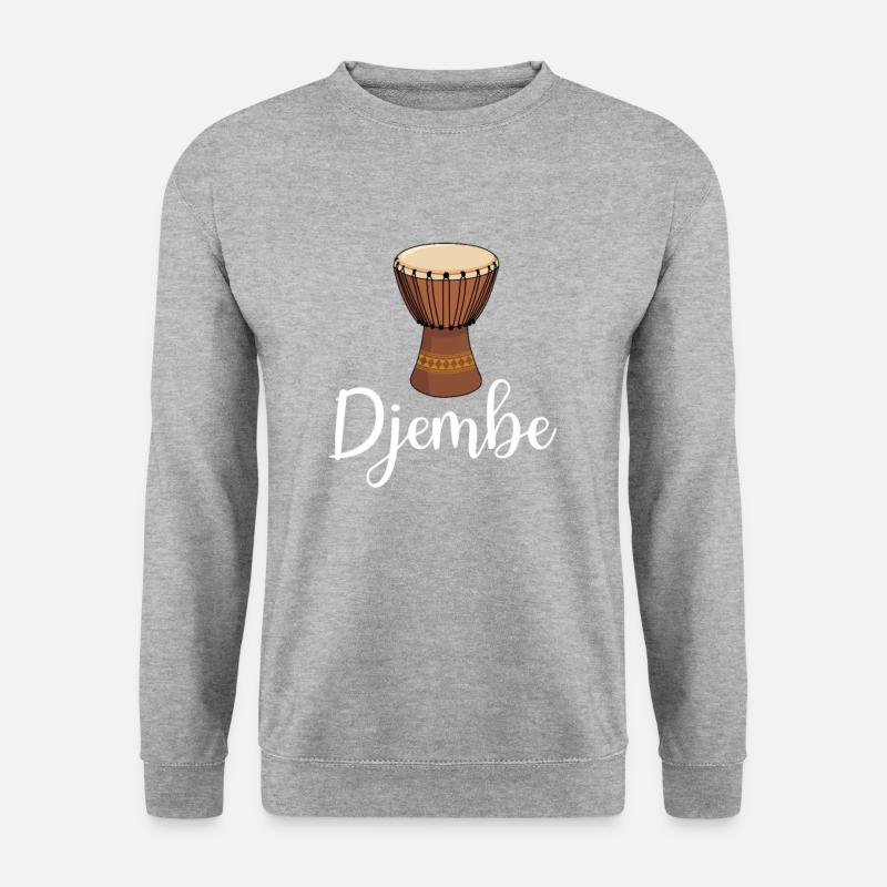 djembe drum, djembe - Unisex Sweatshirt - salt & pepper